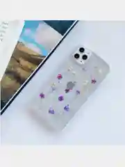 Аметистовый чехол "Настоящие цветы" для iPhone 11