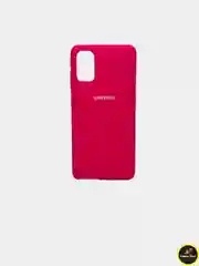 Фуксия защитный силиконовый чехол Silikone Cover для Samsung A41