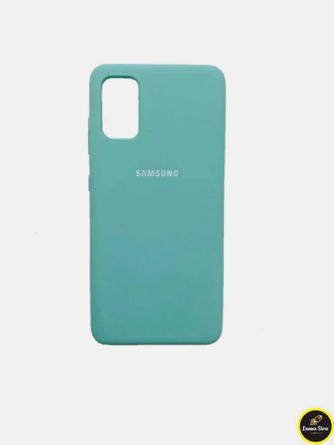 Бирюзовый защитный силиконовый чехол Silikone Cover для Samsung A41