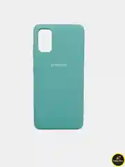 Бирюзовый защитный силиконовый чехол Silikone Cover для Samsung A41