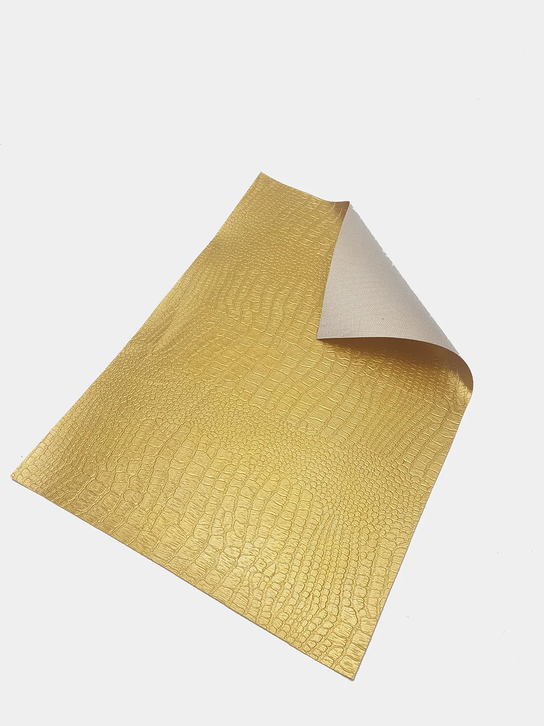Золотой искусственная кожа для рукоделия А4, 20*30 см