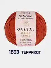 Медный пряжа Беби Лав Газзал Baby Love Gazzal 55%-модал 45%-акрил 50 г 115 м