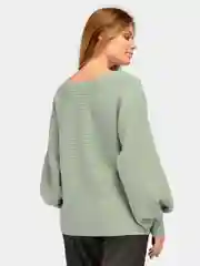 Мятный джемпер женский