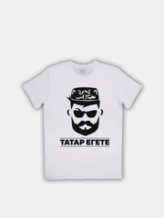 Мужская футболка белая с принтом "Татар егете"