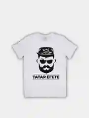 Мужская футболка белая с принтом "Татар егете"
