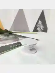 Белый попсокет для телефона, однотонный