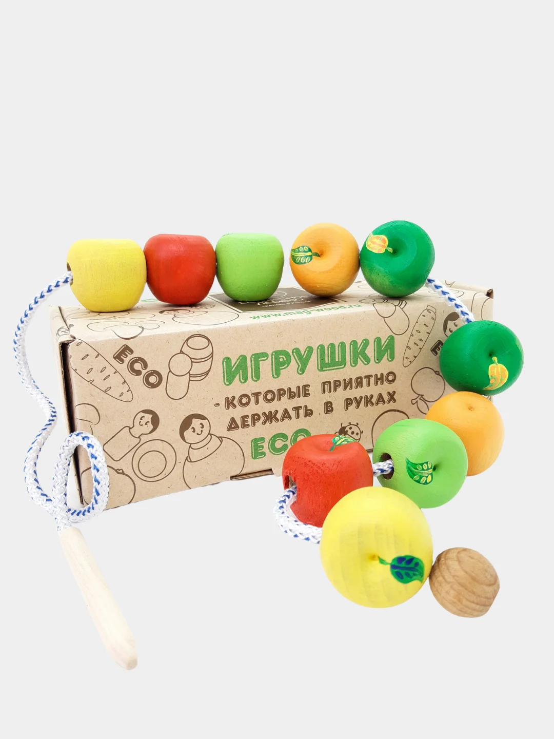 Багровый развивающая игра Шнуровка, Яблоки Артикул 54vd06-04 и Груши Артикул 54vd06-06