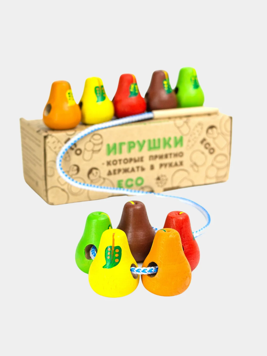 Багровый развивающая игра Шнуровка, Яблоки Артикул 54vd06-04 и Груши Артикул 54vd06-06