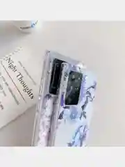 Зеленый чехол для Samsung A12, A22, A51, A52, A72, S20FE, S21FE, S22 цветы, голограмма