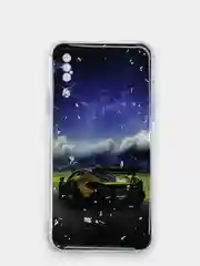 Индиго чехол Apple iPhone X / Xs чехол силиконовый с рисунком