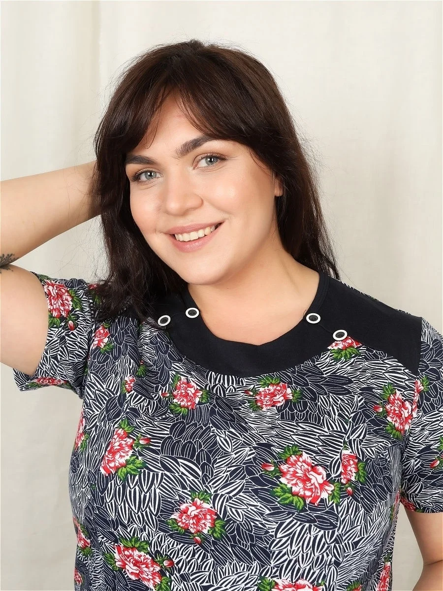 Розовый milena21 Платье-туника "Ассоль ", домашняя туника, платье для дома, большие размеры