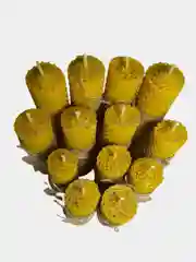 Свеча из вощины с лавандой, восковая, катаная