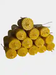Свеча из вощины с лавандой, восковая, катаная