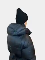 Черный шапка бини на осень/весну