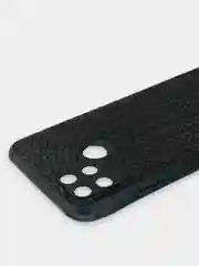 Угольный чехол Realme C21Y, Realme C25Y Реалми С21У / С25У черный, силиконовый, под кожу