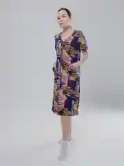 Синий халат на замке