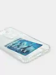 Чехол Xiaomi Redmi Note 11 Pro China, Редми Нот 11 Про, прозрачный с карманом для карты