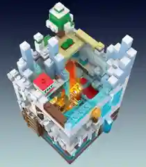 Конструктор "Minecraft Нападение на Белую крепость", с LED подсветкой, 866 деталей