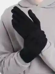 Черный перчатки  вязаные