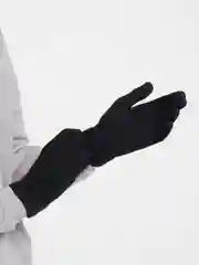 Черный перчатки  вязаные