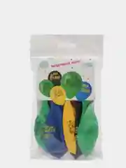 S Шар латексный 12" C Днём рождения, 5 шт