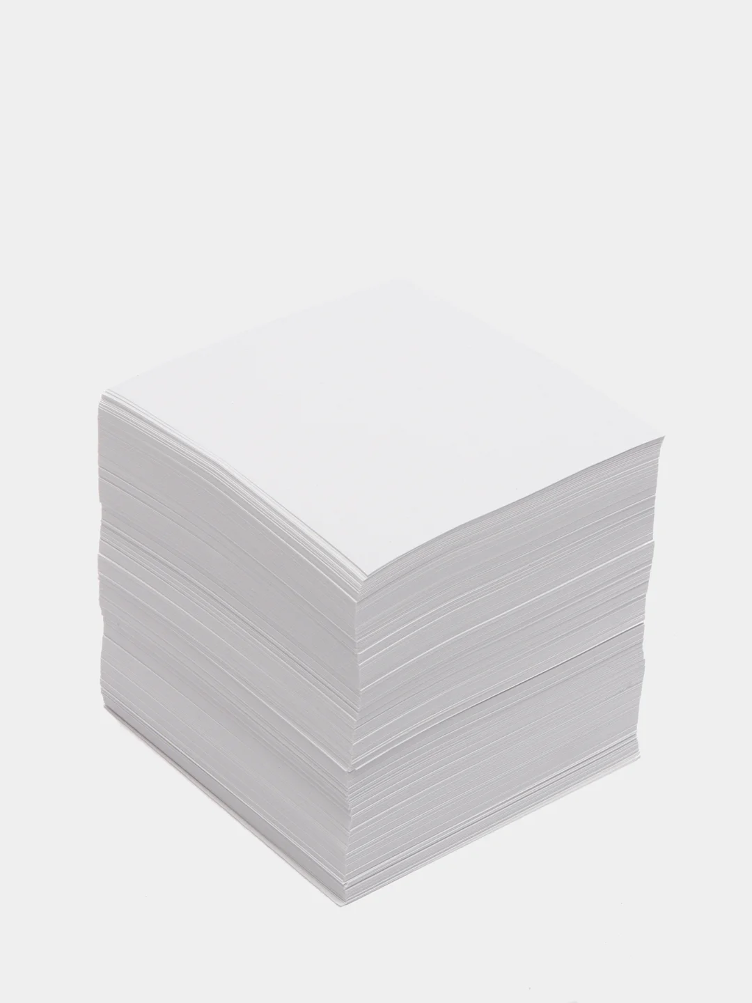 Блок бумаги для записей, 9 x 9 x 9 см, 65 г/м2, 90%, непроклеенный, белый