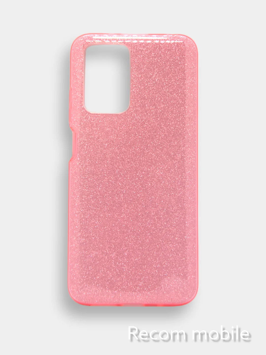 Розовый чехол блестящий Xiaomi Poco F3 накладка с блёстками