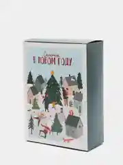 Тёмно-зелёный коробка складная С НГ, 22 х 30 х 10 см