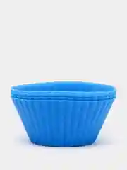 Синий силиконовые формы для выпечки, 4 штуки