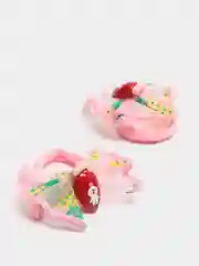 Белый детские резинки парные