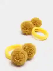 Алый детские резинки парные