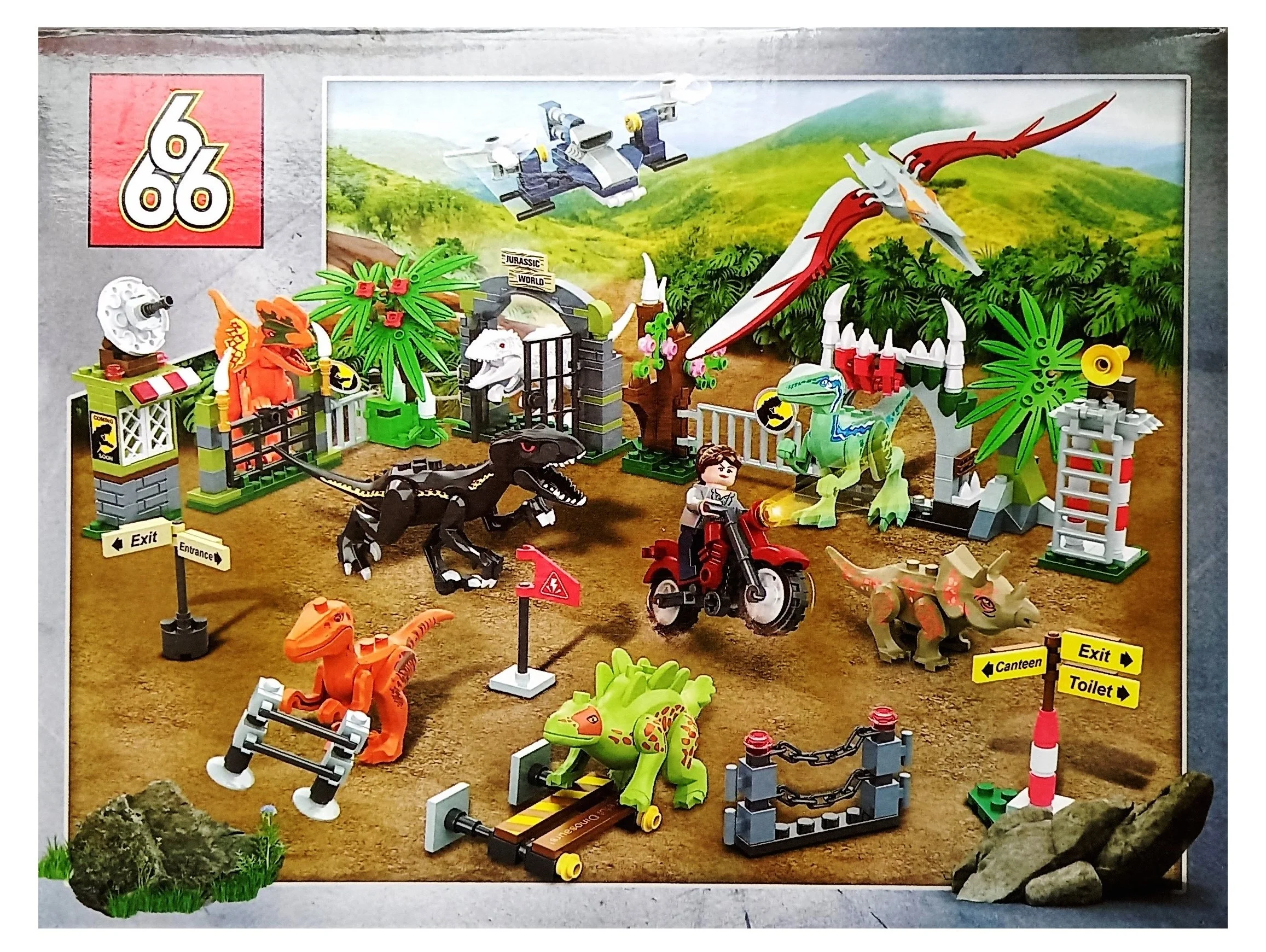 Алый конструктор "Dinosaur World"