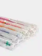 Набор гелевых ручек Crown "Glitter Metal Jell", с блестками, 6 штук, 6 цветов, 1,0 мм