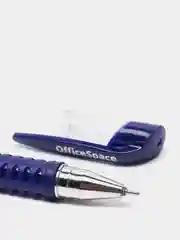 Ручка гелевая OfficeSpace, синяя, грип, игольчатый стержень, 0,5 мм