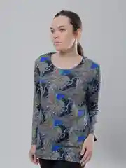 Синий фуфайка женская