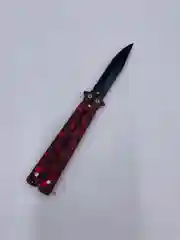 Алый нож металлический, острый, походный
