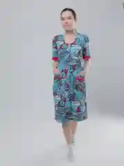 Халат на пуговицах