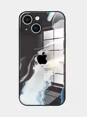 Коралловый чехол для iPhone 12, 13, Pro, Pro Max силиконовый "Акварель"