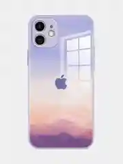 Бирюзовый чехол для IPhone 12, 13, Pro, Pro Max, силиконовый, "Небо"
