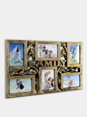 Фоторамка-коллаж "Family", мультирамка 6 фото, 54 х 35 см