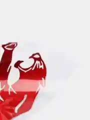 Красный набор наклеек на авто "Пантера"