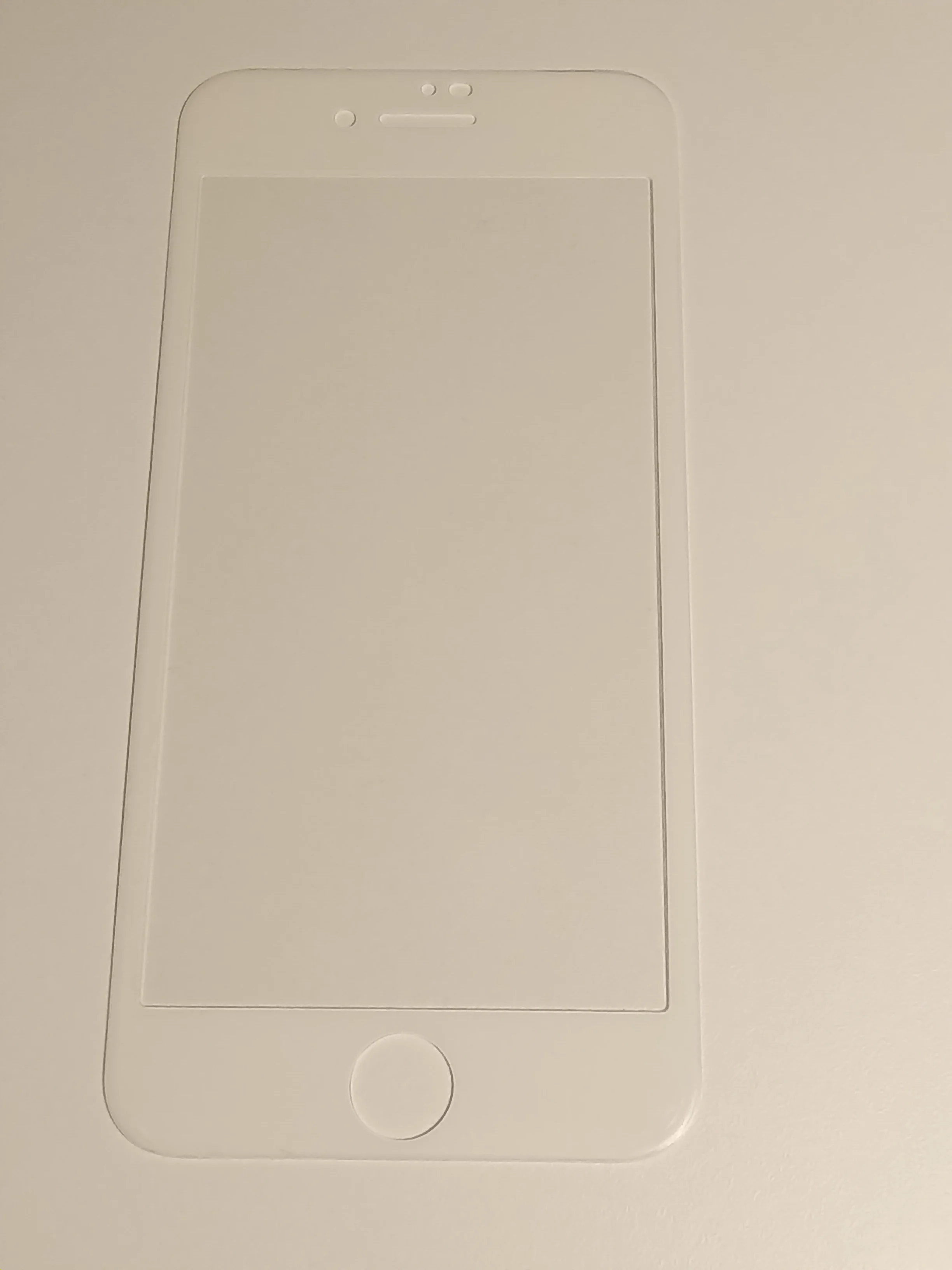 Белый защитное стекло c силиконовыми краями для iPhone 7 / 8