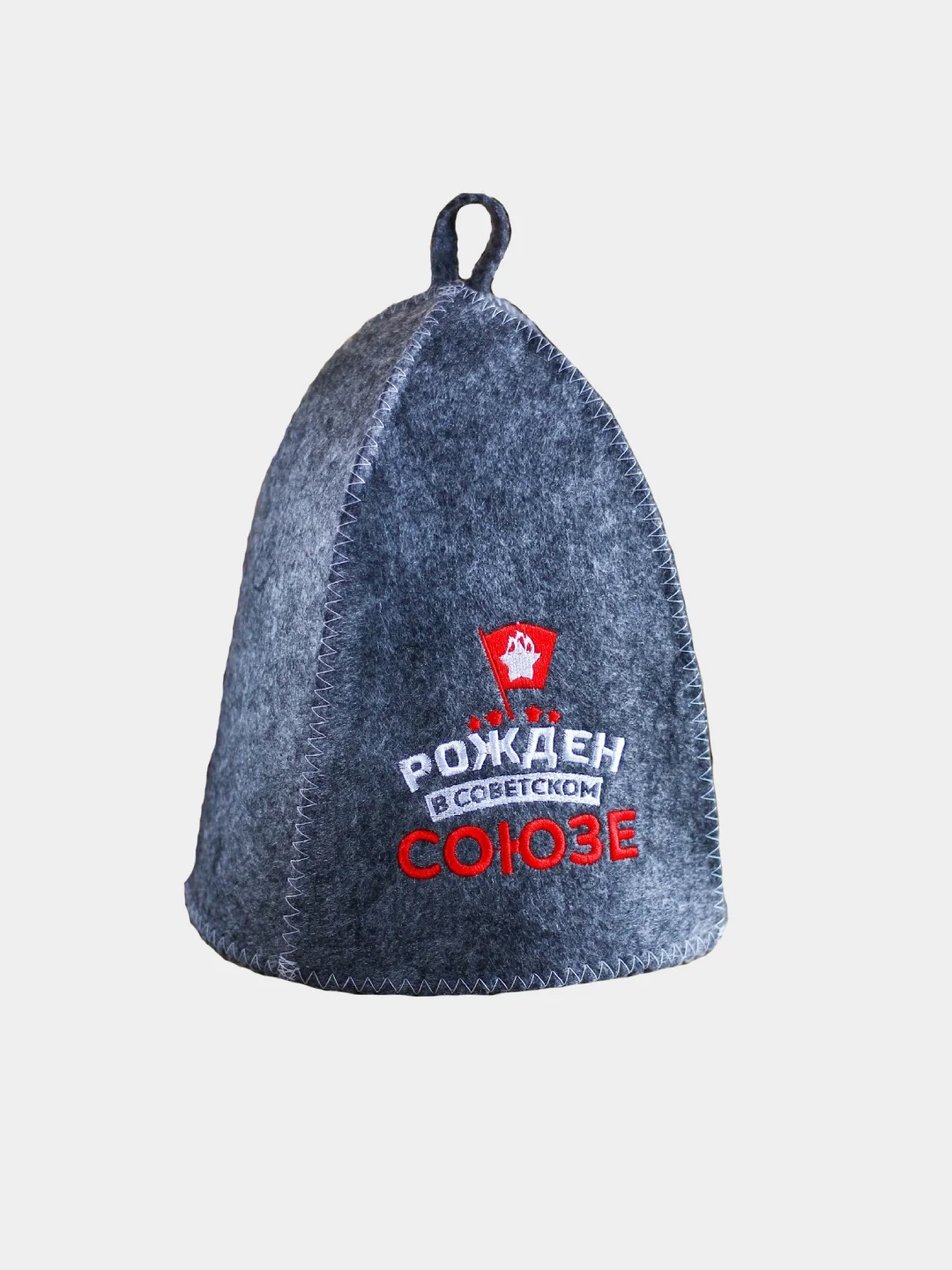 Серый шапки банные