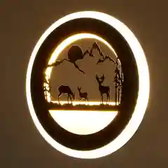 Бра "Олень" LED 24Вт 3000-4000К черный 22х3,5х22 см