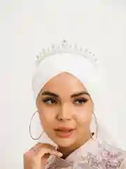 Готовый платок на никах/Готовый платок /головной убор/тюрбан женский/капор /мусульманская