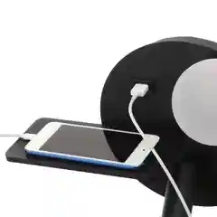 Бра с левой полочкой 85105/2 LED 5+3Вт 4000К USB  черный 26х11х18 см