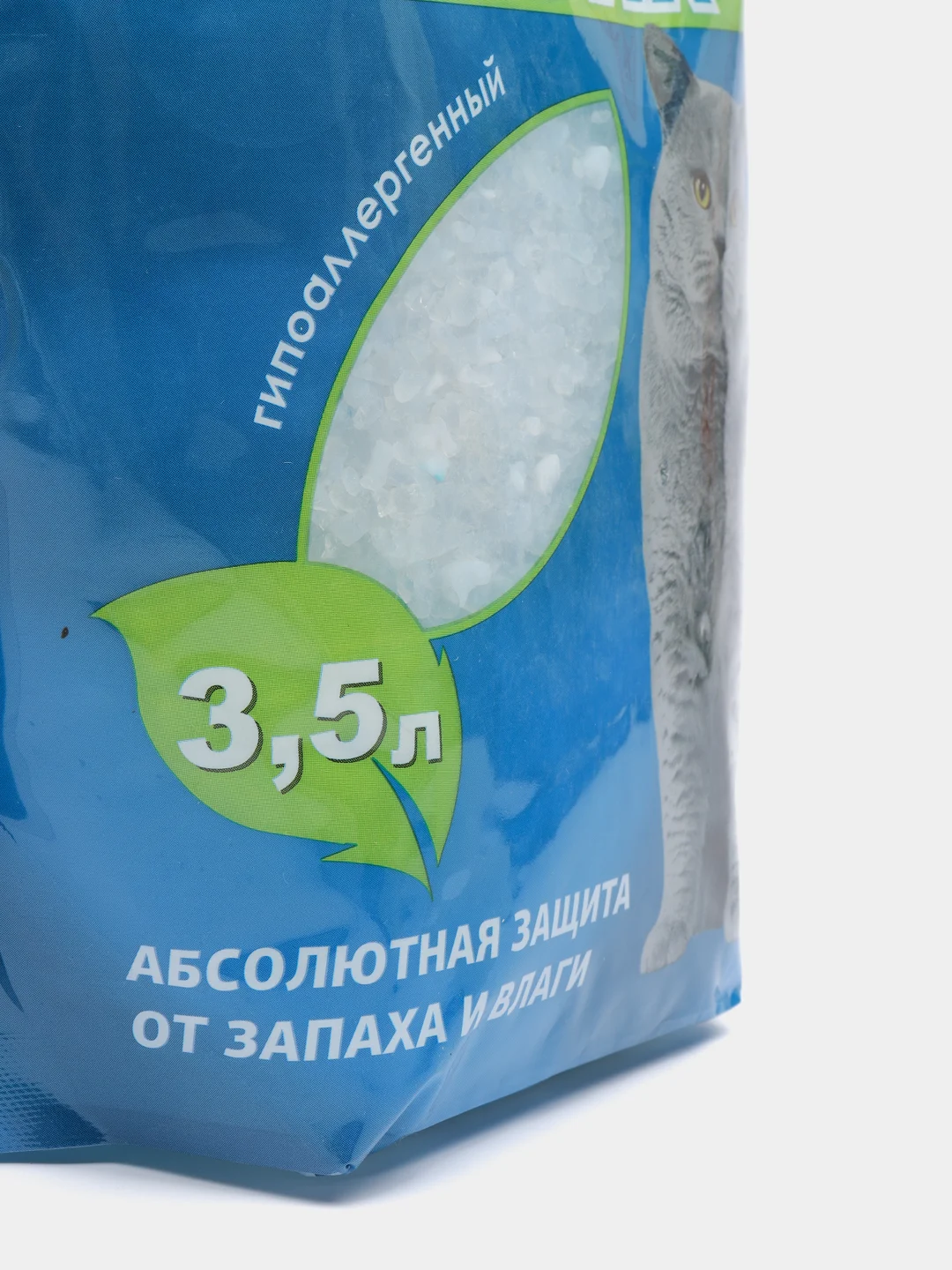 3,5 л, Чистый котик. Силикагелевый наполнитель, колотый кристаллический, впитывающий