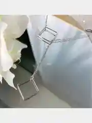 Серебряный подвеска "Квадрат"