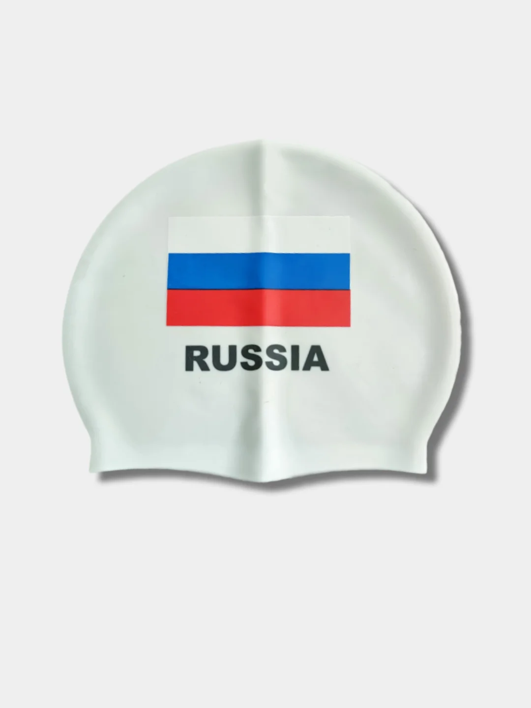 Слоновая кость шапочка для плавания "Флаг России", силикон, универсальная