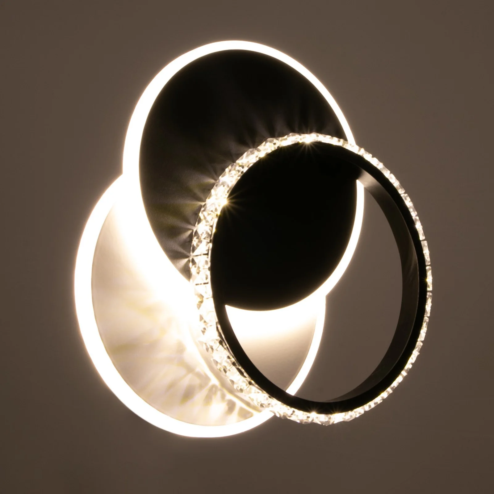 Бра 2167/3 LED 36Вт 4000К бело-черный d.30 см